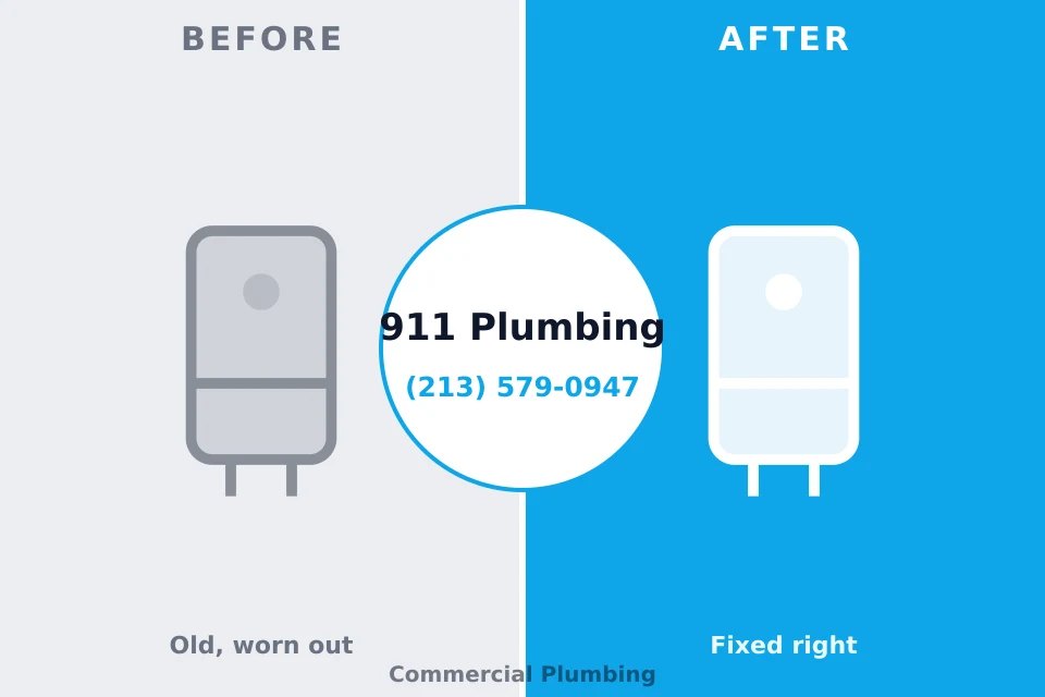 Before and after: plumbing repair Hebron, PA